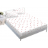 Husa de pat dublu cu elastic si 2 fete de perna 180x200cm, Pat 2 Persoane 50x70cm, MK-017