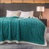 Patura CoCoLiNo cu blanita, TIP TRICOTAJ, 200x230cm, Jojo Home, TURQOISE