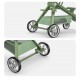 Cărucior muzical , compatibil avion, verde,  l-sun c2-3 CARUCIOARE COPII