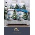 Lenjerie pat 1 PERSOANA, BUMBAC FINET, 4 piese, X-Mass Collection Jojo Home JC1P18