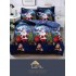 Lenjerie pat 1 PERSOANA, BUMBAC FINET, 4 piese, X-Mass Collection Jojo Home JC1P1