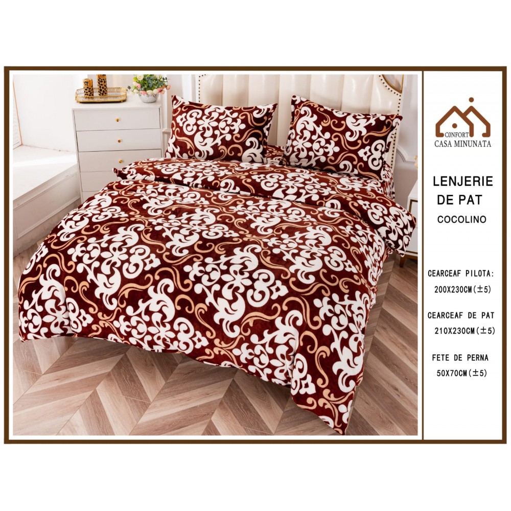 Lenjerie de pat cocolino 4 piese LCP3 Lenjerii cocolino 4 piese
