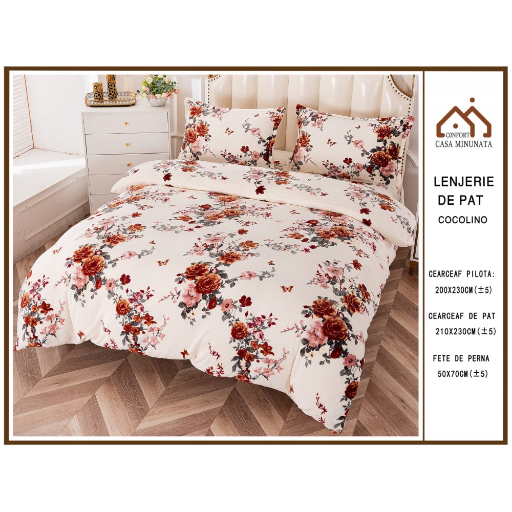 Lenjerie de pat cocolino 4 piese LCP5 Lenjerii cocolino 4 piese
