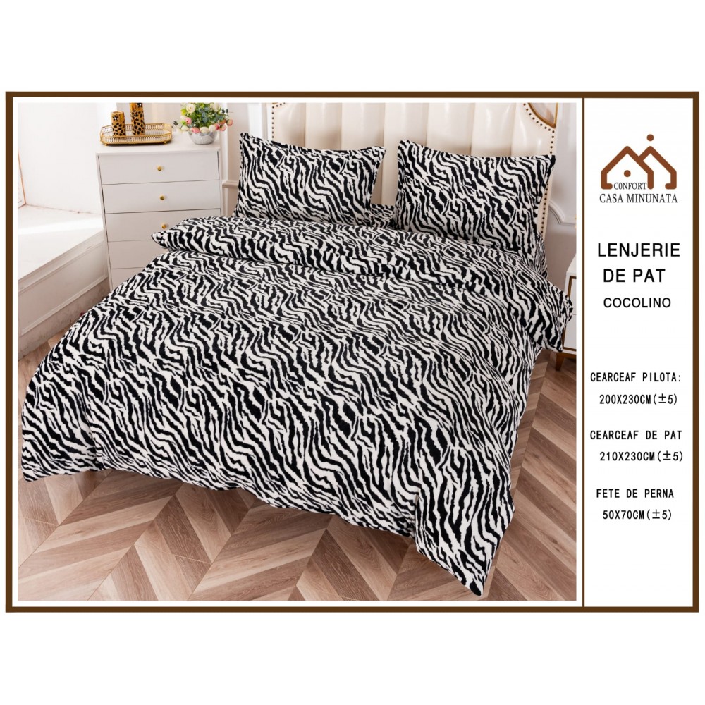 Lenjerie de pat cocolino 4 piese LCP8 Lenjerii cocolino 4 piese