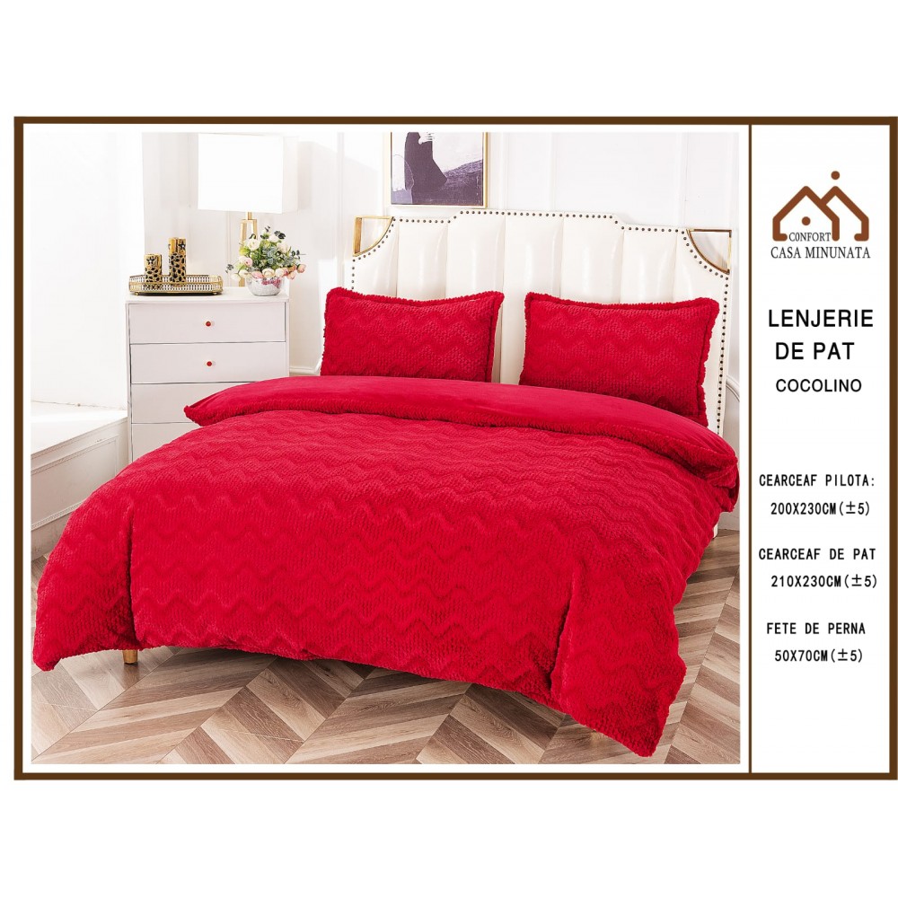 Lenjerie de pat cocolino 4 piese LCP13 Lenjerii cocolino 4 piese