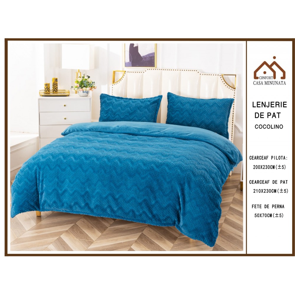 Lenjerie de pat cocolino 4 piese LCP14 Lenjerii cocolino 4 piese