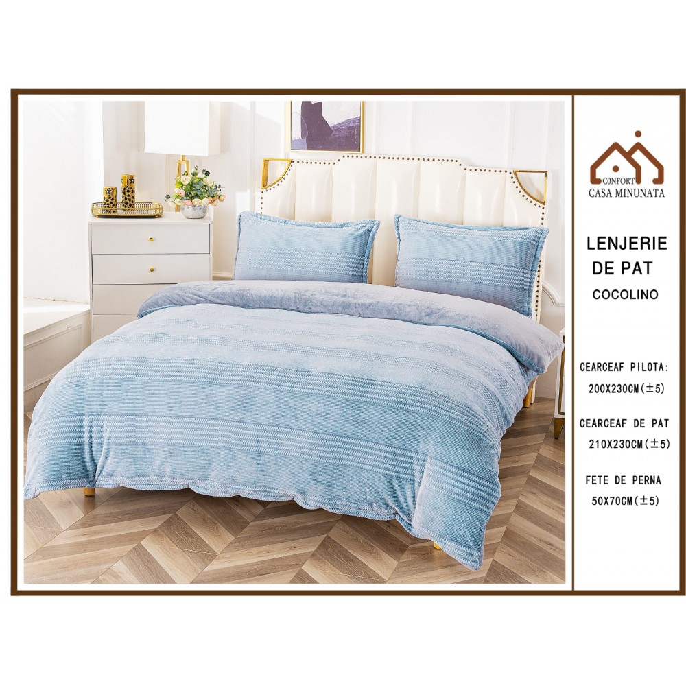 Lenjerie de pat cocolino 4 piese LCP23 Lenjerii cocolino 4 piese