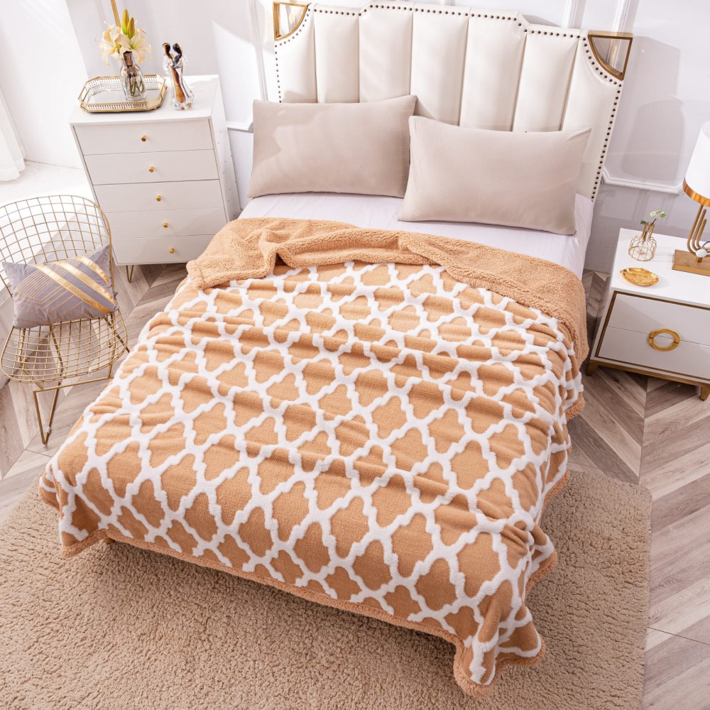 Patura CoCoLiNo Serpuit cu blanita, tip Tricotaj impletit, 200x230cm,Pptk13 PATURI CU BLANITA TIP TRICOTAJ