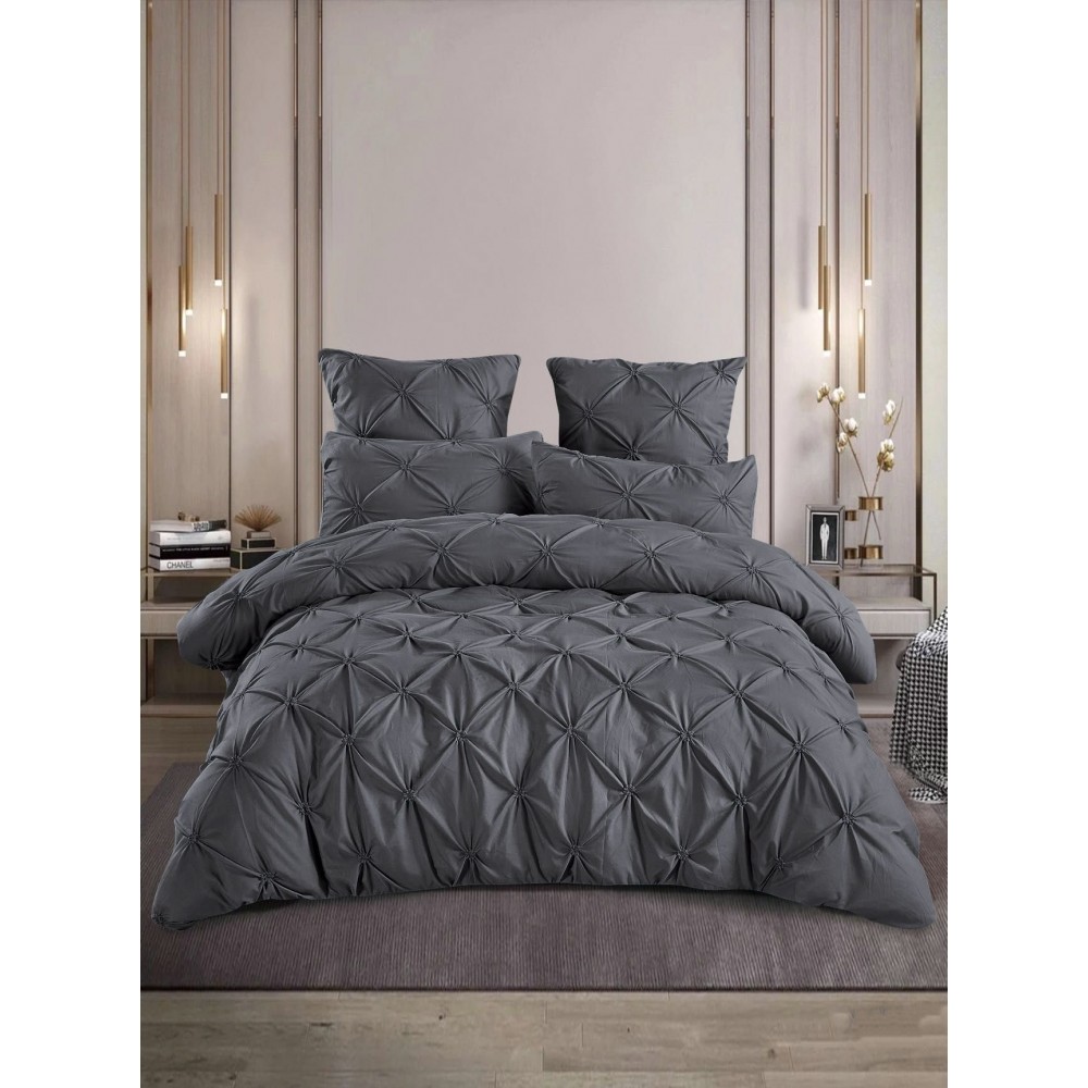 Lenjerie Pat Simpla, Bumbac Finet Premium, LF6PPP2 Lenjerii finet 6 piese uni pliuri 3d