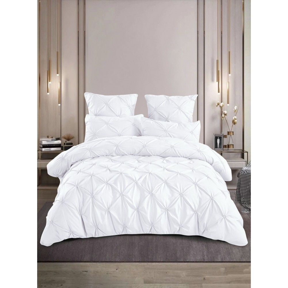 Lenjerie Pat Simpla, Bumbac Finet Premium, LF6PPP13 Lenjerii finet 6 piese uni pliuri 3d