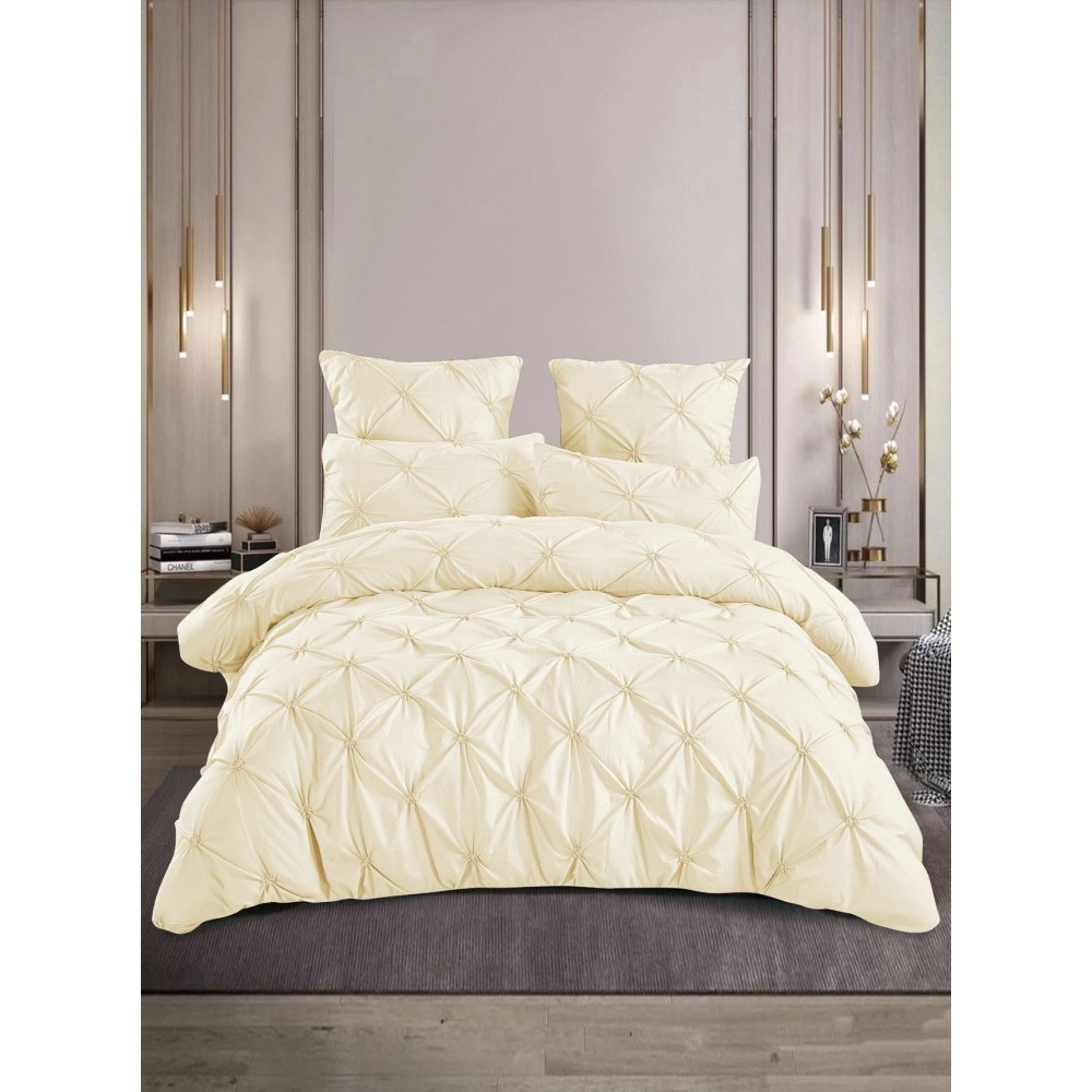Lenjerie Pat Simpla, Bumbac Finet Premium, LF6PPP15 Lenjerii finet 6 piese uni pliuri 3d
