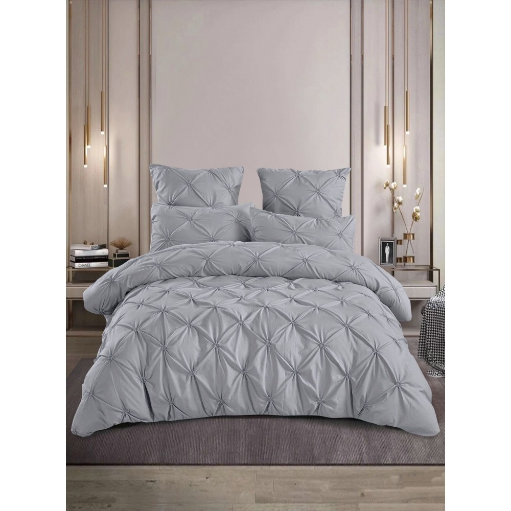 Lenjerie Pat Simpla, Bumbac Finet Premium, LF6PPP17 Lenjerii finet 6 piese uni pliuri 3d