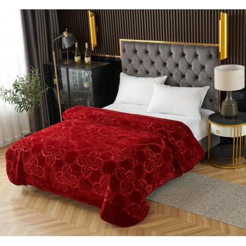Patura groasa 200X240cm, culoare uni, gofrata PGI1