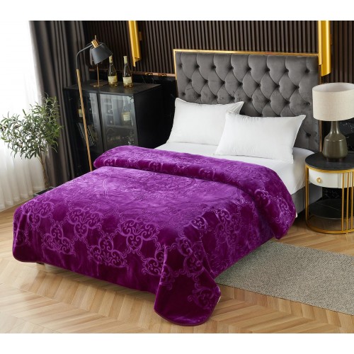 Patura groasa 200X240cm, culoare uni, gofrata PGI7