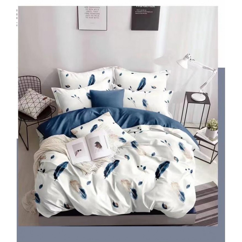 Lenjerie de pat 4 Piese Bumbac finetat OTL6 Oferta Trio