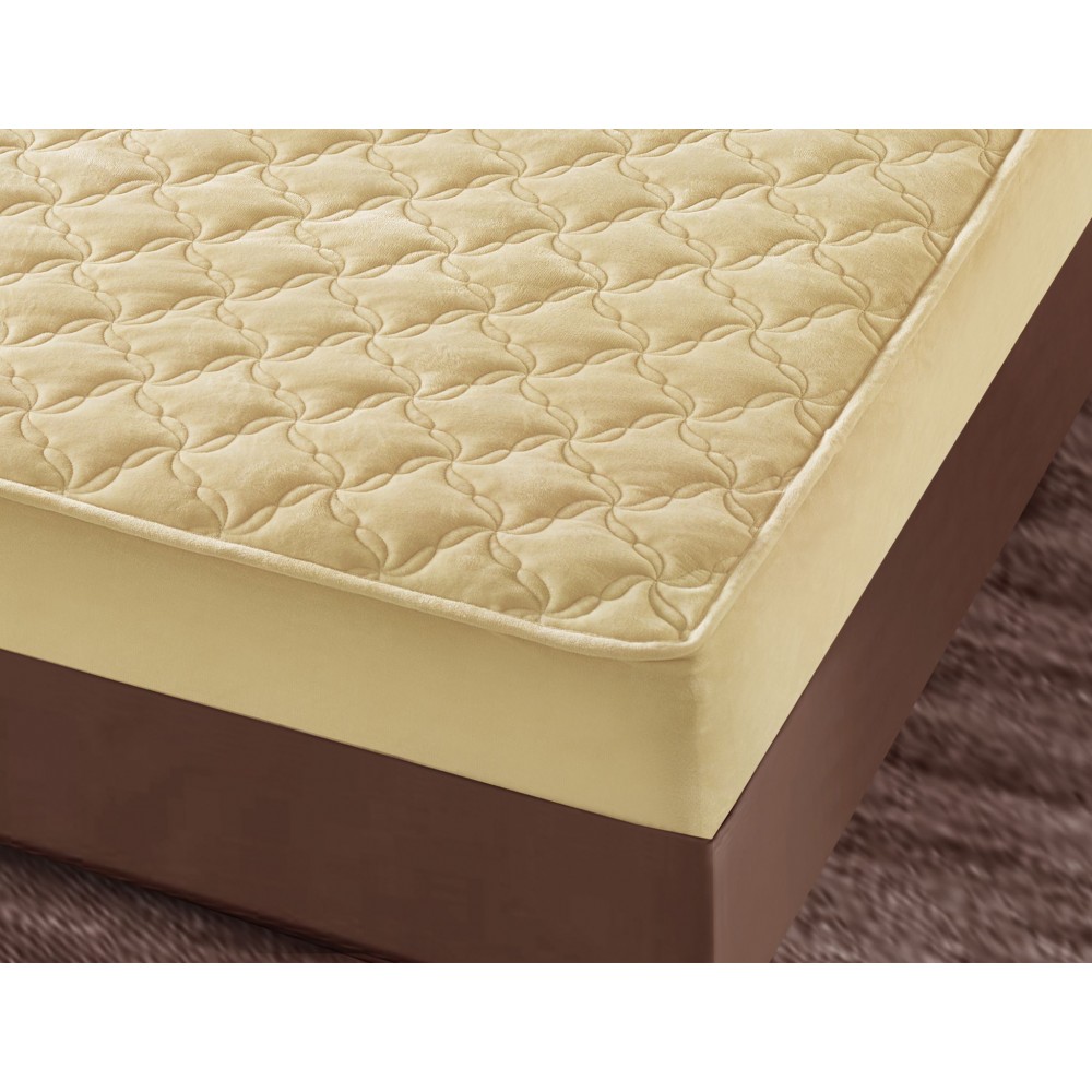 Huse/Topper pentru saltea cu elastic 140x200 HTJ1401 Huse catifea TOPPER pt saltea cu elastic 140x200