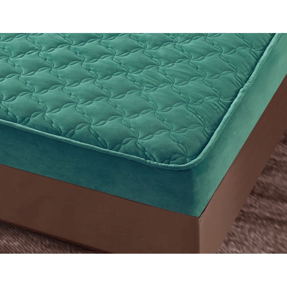 Huse/Topper pentru saltea cu elastic 140x200 HTJ1403 Huse catifea TOPPER pt saltea cu elastic 140x200