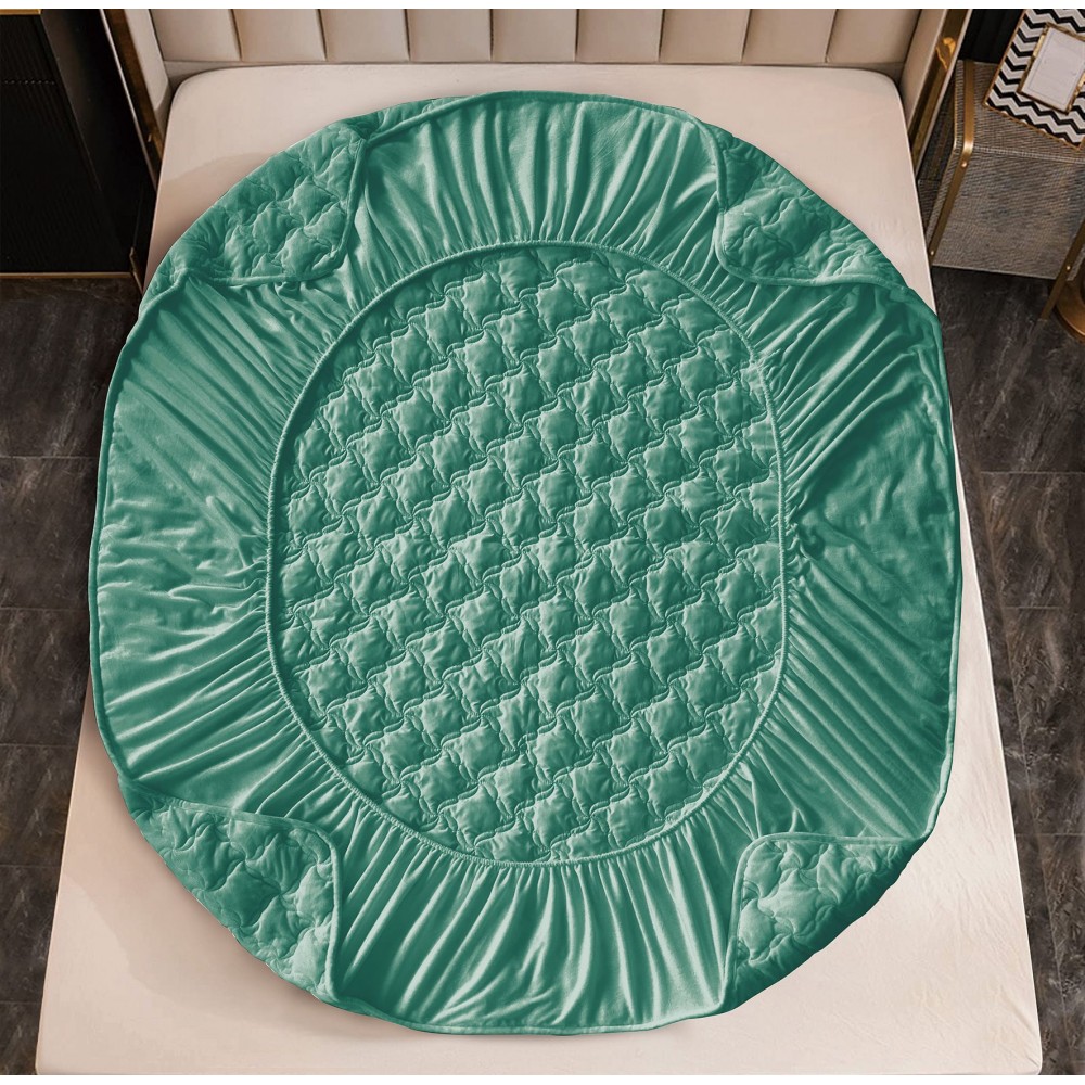 Huse/Topper pentru saltea cu elastic 140x200 HTJ1403 Huse catifea TOPPER pt saltea cu elastic 140x200