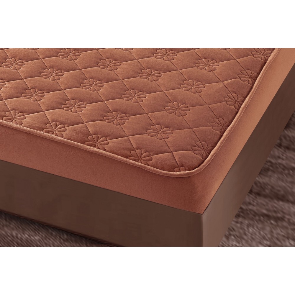 Huse/Topper pentru saltea cu elastic 140x200 HTJ1404 Huse catifea TOPPER pt saltea cu elastic 140x200