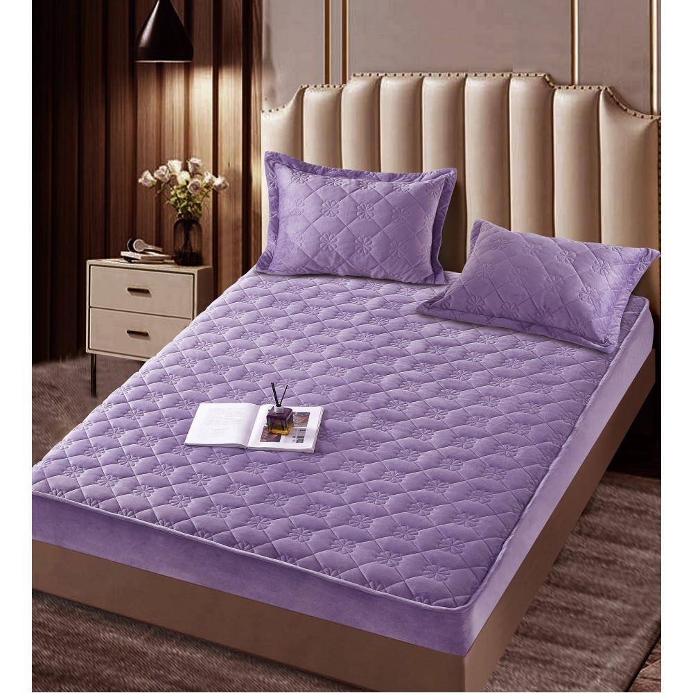 Huse/Topper pentru saltea cu elastic 140x200 HTJ1405 Huse catifea TOPPER pt saltea cu elastic 140x200
