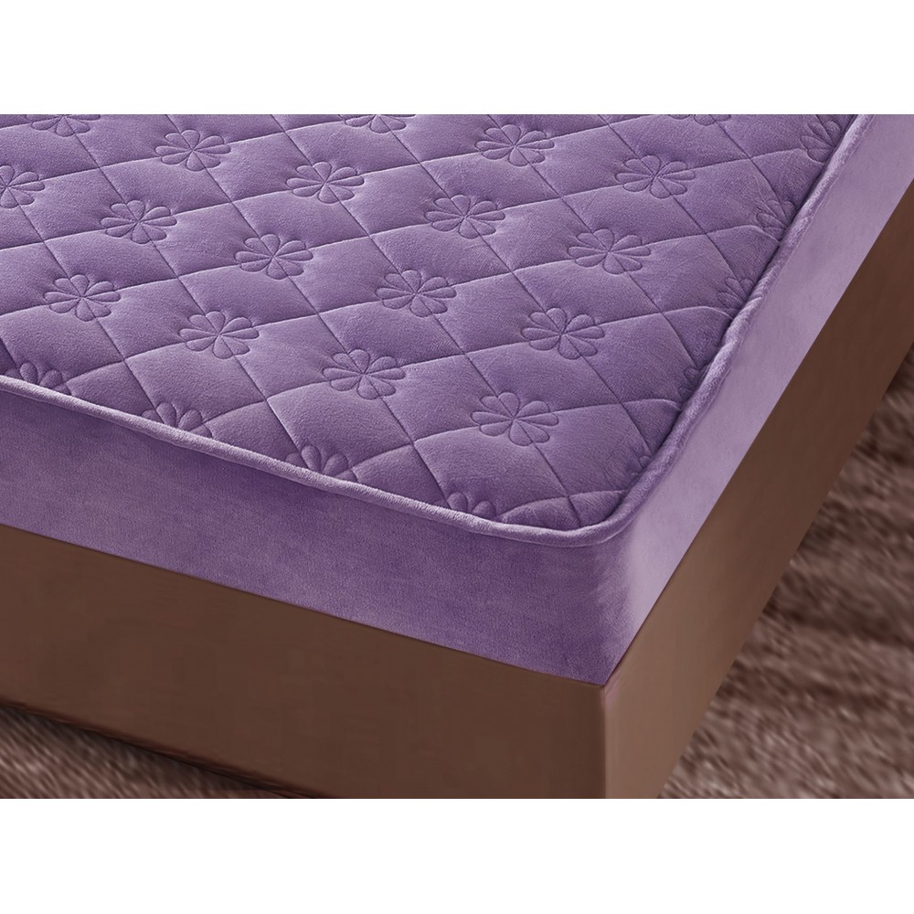 Huse/Topper pentru saltea cu elastic 140x200 HTJ1405 Huse catifea TOPPER pt saltea cu elastic 140x200