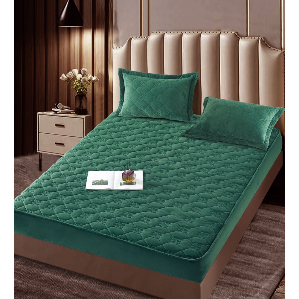 Huse/Topper pentru saltea cu elastic 140x200 HTJ1406 Huse catifea TOPPER pt saltea cu elastic 140x200