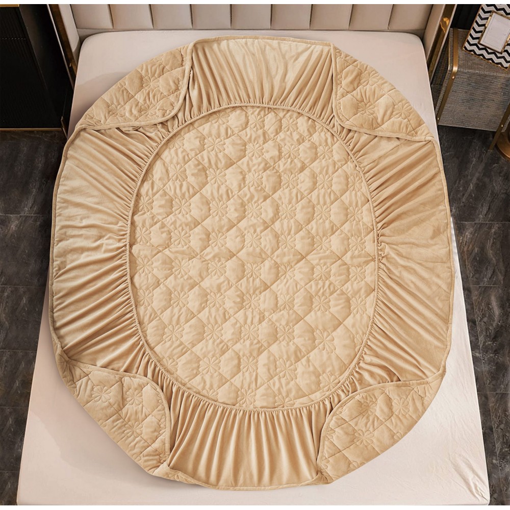 Huse/Topper pentru saltea cu elastic 140x200 HTJ1409 Huse catifea TOPPER pt saltea cu elastic 140x200