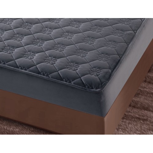 Huse/Topper pentru saltea cu elastic 140x200 HTJ1412 Huse catifea TOPPER pt saltea cu elastic 140x200