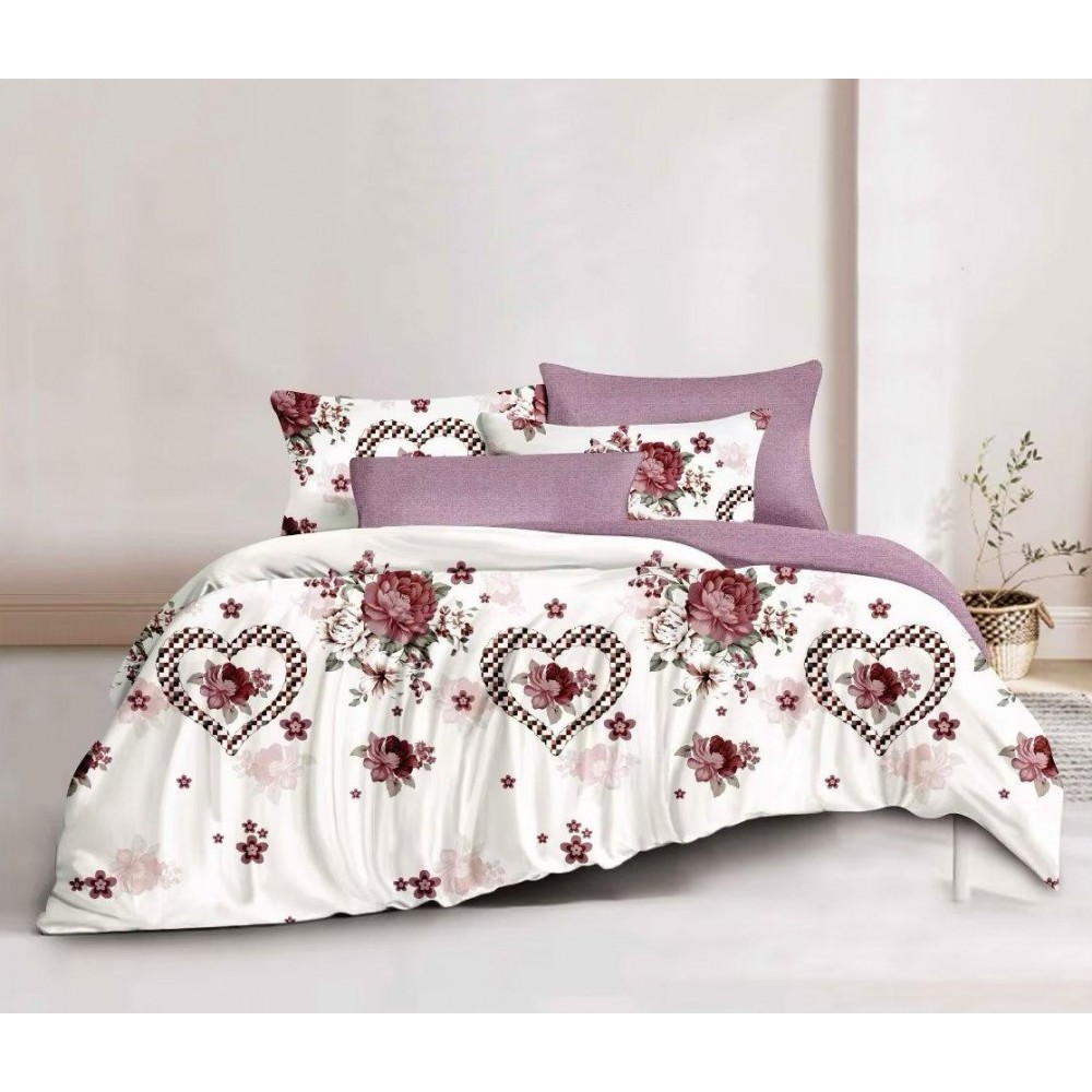 Lenjerie de pat 4 Piese Bumbac finetat OTL16 Oferta Trio