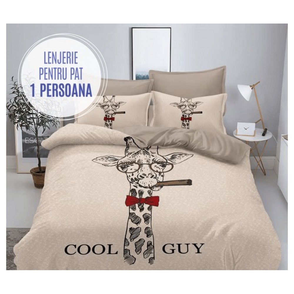 Lenjerie Pat 1 persoana FINET Y1P6 LENJERII DIN FINET 4 PIESE  /  1 PERSOANA PREMIUM