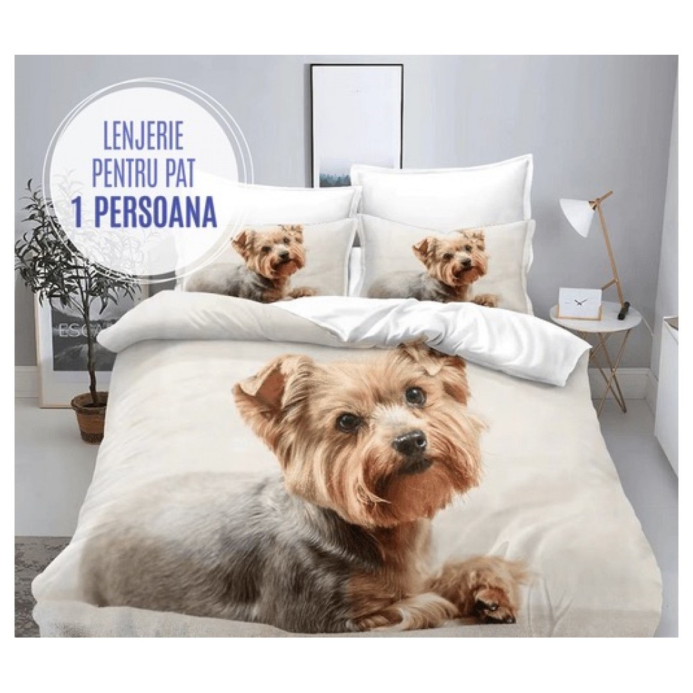 Lenjerie Pat 1 persoana FINET Y1P8 LENJERII DIN FINET 4 PIESE  /  1 PERSOANA PREMIUM