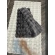 Covor Bubble imitatie blana de iepure 3D, 80 X 150 cm, gri inchis Traverse antiderapante 80x150