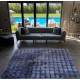 Covor Bubble imitatie blana de iepure 3D, 80 X 150 cm, gri inchis Traverse antiderapante 80x150