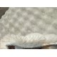 Covor Bubble imitatie blana de iepure 3D, 80 X 150 cm, gri deschis Traverse antiderapante 80x150
