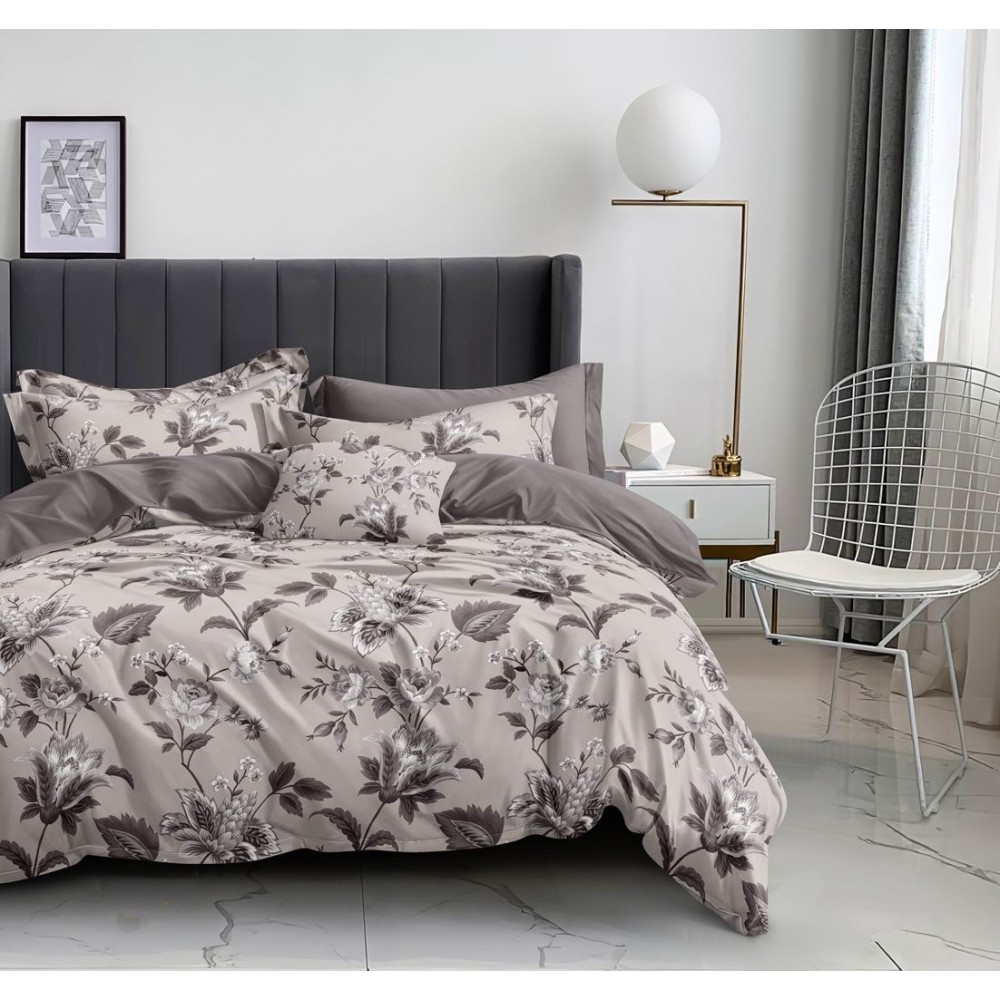 Lenjerie de Pat din Finet cu 2 Fete, 6 Piese, Pat 2 Persoane, LF6DOU6 1 + 1 Gratis