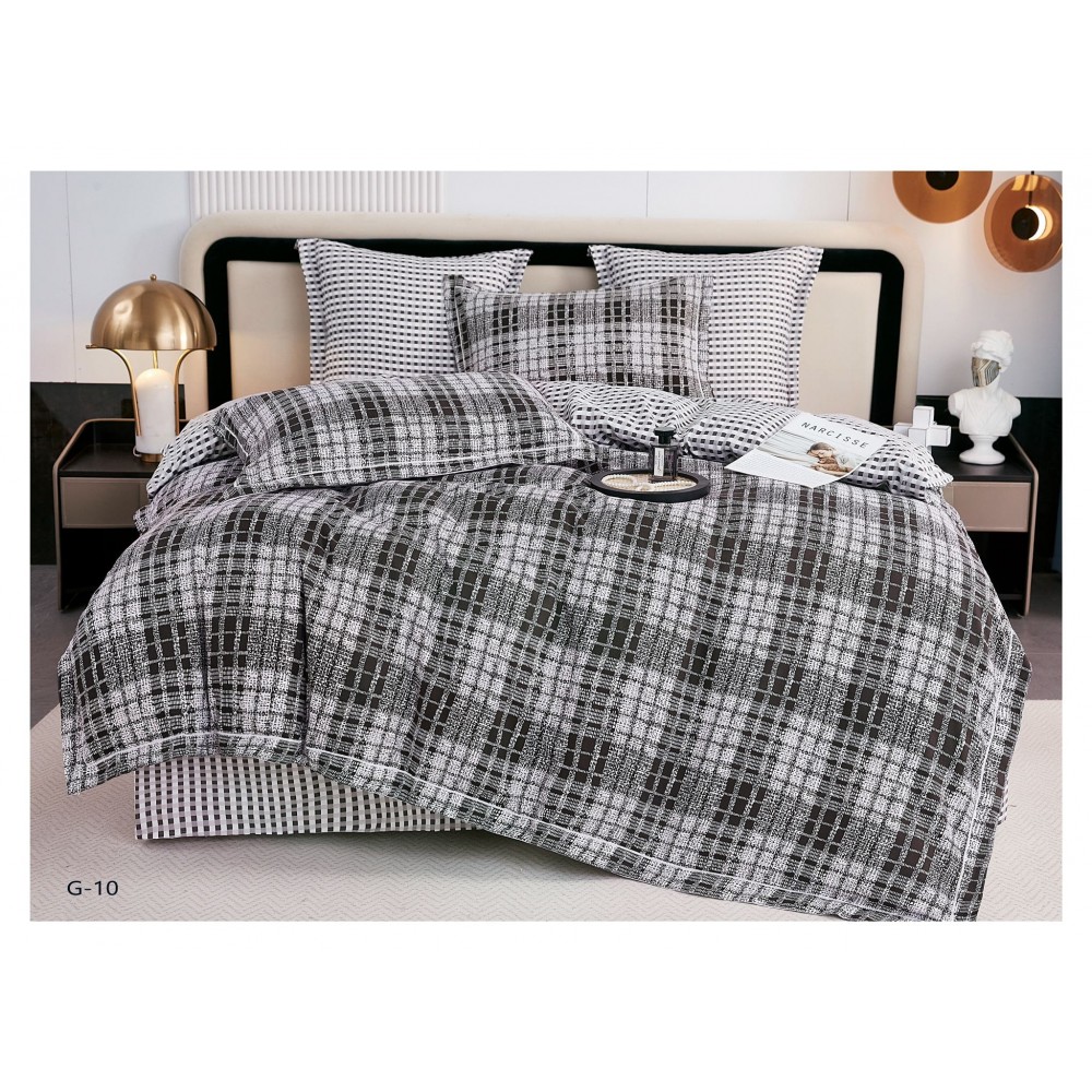 Lenjerie de pat bumbac finet Luxury – 6 piese LF6PC92 Lenjerii din finet 6 piese