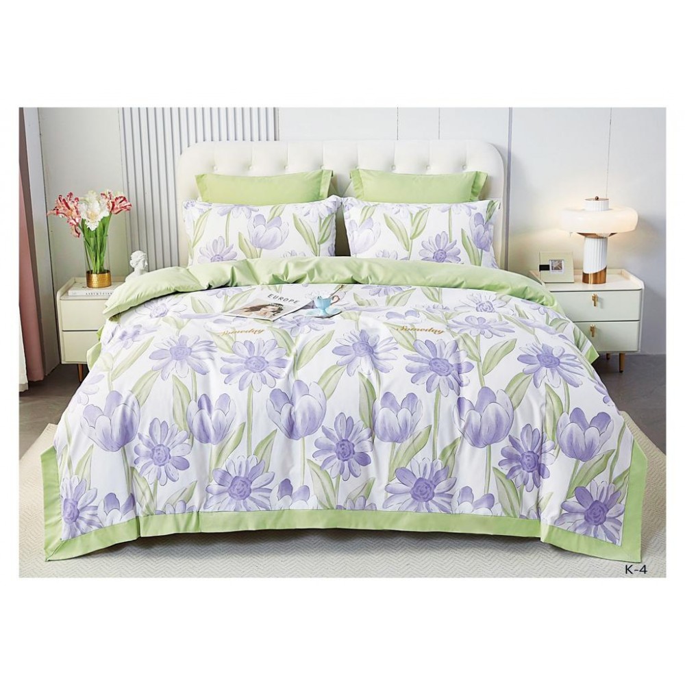 Lenjerie de pat bumbac finet Luxury – 6 piese LF6PC100 Lenjerii din finet 6 piese