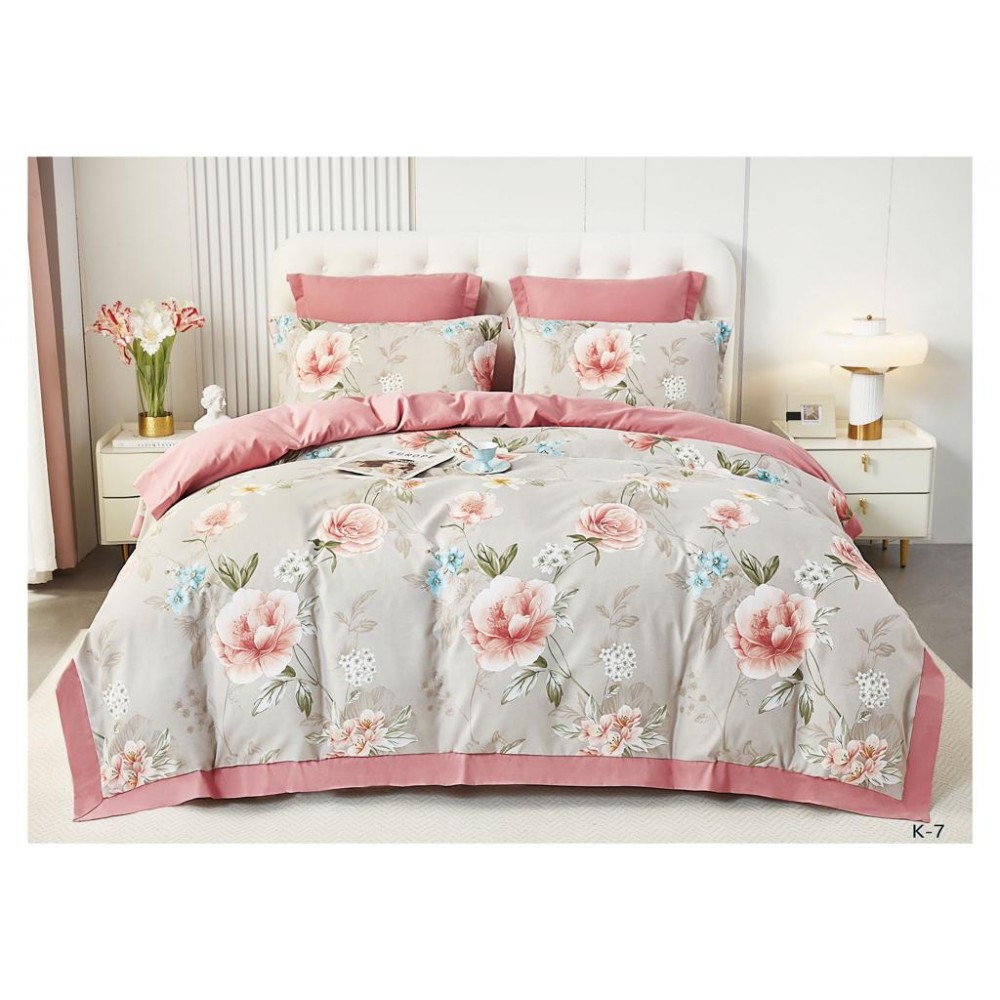 Lenjerie de pat bumbac finet Luxury – 6 piese LF6PC107 Lenjerii din finet 6 piese