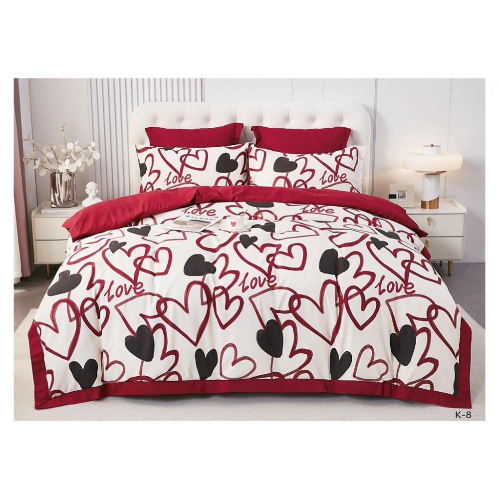Lenjerie de pat bumbac finet Luxury – 6 piese LF6PC112 Lenjerii din finet 6 piese