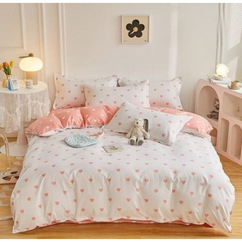 Lenjerie de pat 4 Piese Bumbac finetat OTL36
