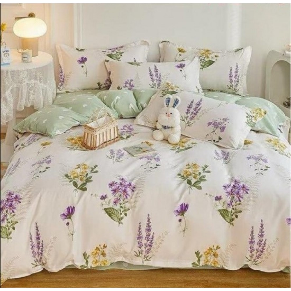 Lenjerie de pat 4 Piese Bumbac finetat OTL37 Oferta Trio