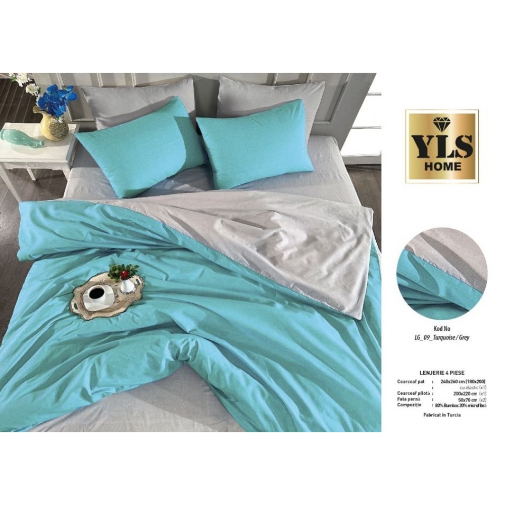 Lenjerie De Pat Finet Cu Elastic - LFY16 Lenjerii din finet 4 piese elastic