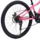 Bicicletă Caraiman, roți 24 sau 26 inch, cadru oțel, frâne pe disc, roz, TBA5