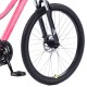 Bicicletă Caraiman, roți 24 sau 26 inch, cadru oțel, frâne pe disc, roz, TBA5