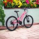 Bicicletă Caraiman, roți 24 sau 26 inch, cadru oțel, frâne pe disc, roz, TBA5