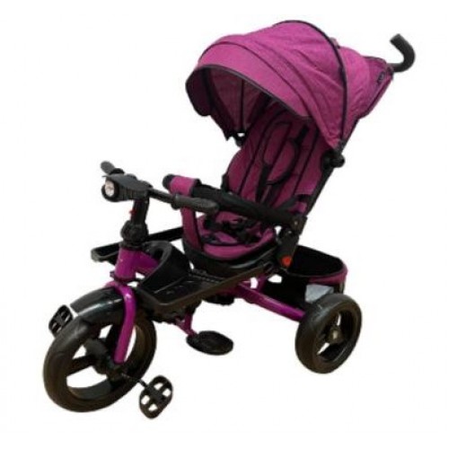 Tricicleta cu pozitie de somn, muzica si lumini, 8 luni - 4 ani, MOV