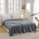Pătura Cocolino 1200gr, 200x230cm, fluturi 3D în relief, gri , PC3DP3 Paturi cocolino grofate