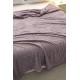 Pătura Cocolino 1200gr, 200x230cm, fluturi 3D în relief, LILA , PC3DP4 Paturi cocolino grofate