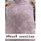 Pătura Cocolino 1200gr, 200x230cm, fluturi 3D în relief, LILA , PC3DP4 Paturi cocolino grofate