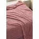 Pătura Cocolino 1200gr, 200x230cm, fluturi 3D în relief, ROZ , PC3DP5 Paturi cocolino grofate